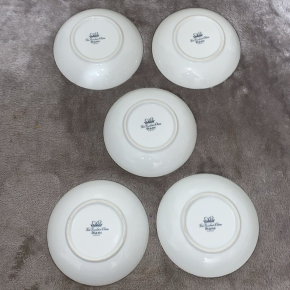 0816 Set of 5 Diane Fine Porcelain China Fruit Bowls - Picture 3 of 4
